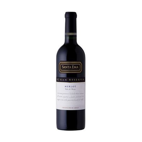 Vinho Tinto Chileno Santa Ema Gran Reserva Merlot Garrafa 750ML