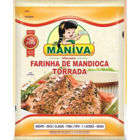 Farinha de mandioca maniva torrada 1kg