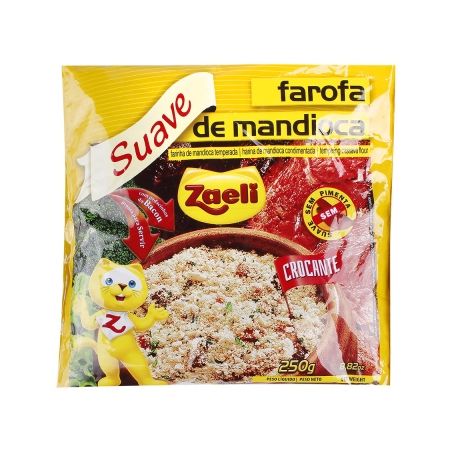 Farofa Mandioca Zaeli 250g Suave