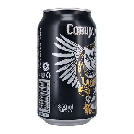 Cerveja Coruja Lager Lata 350Ml 360-33