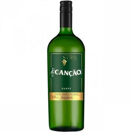Vinho branco suave canção garrafa 750ml