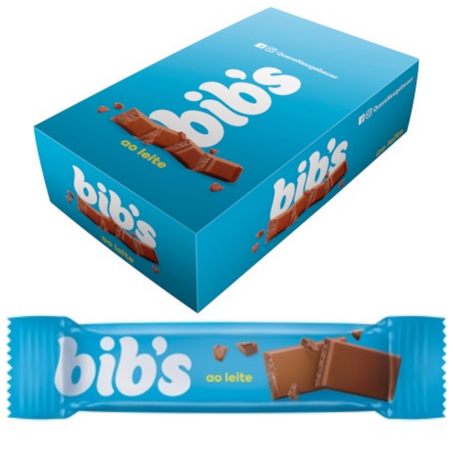 Chocolate barrinha neugebauer 9g bibs ao leite