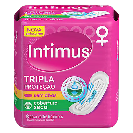 Abs intimus gel normal seca s/ab c/8