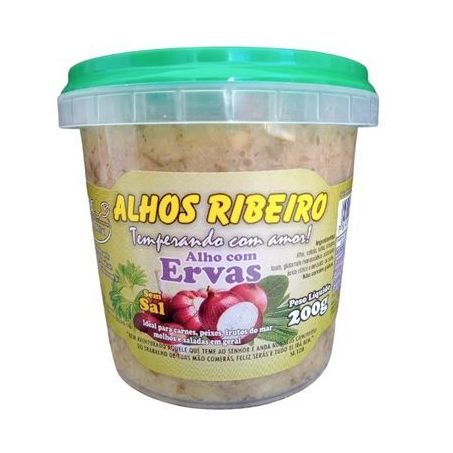 Alho ribeiro s/sal c/ervas 200g pt