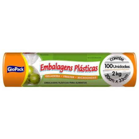 Saco/bolsinha freezer 2kg giopack c/100un