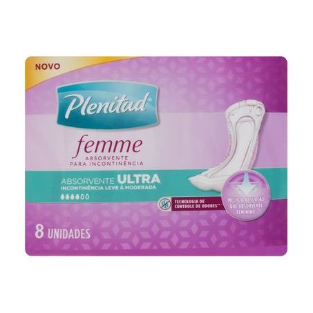 Absorvente Ultra Plenitud Femme Pacote 8UN