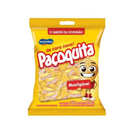 Bala mastigavel pacoquita santa helena 140g