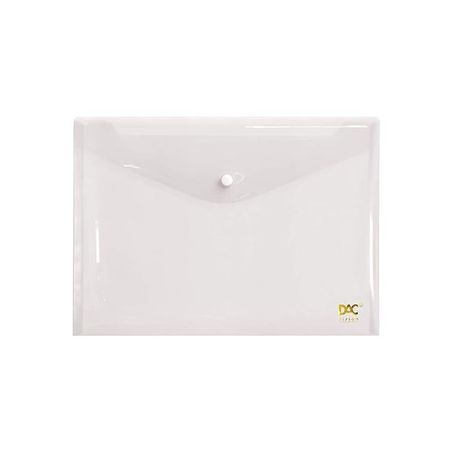 MALOTE DE POLIPROPILENO DAC 653PP 332MM X 237MM C/ BOTÃO CRISTAL