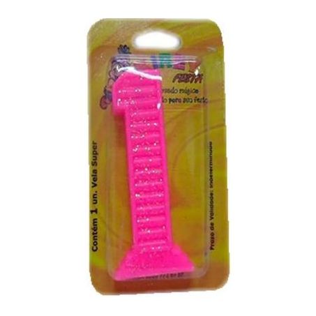 VELA NUMERADA KIREY SUPER ROSA N-1