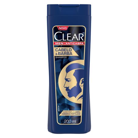 Shampoo clear men cabelo e barba 200ml