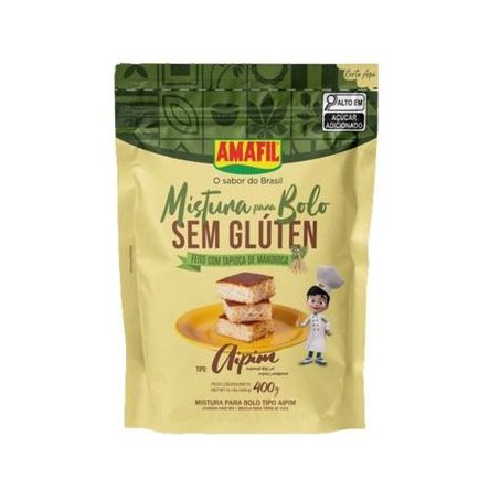 Mistura bolo amafil aipim s/gluten 400g