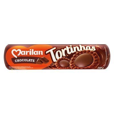 Biscoito tortinhas chocolate marilan 140g