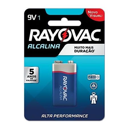 Bateria Alcalina Rayovac 9v Embalagem 1UN