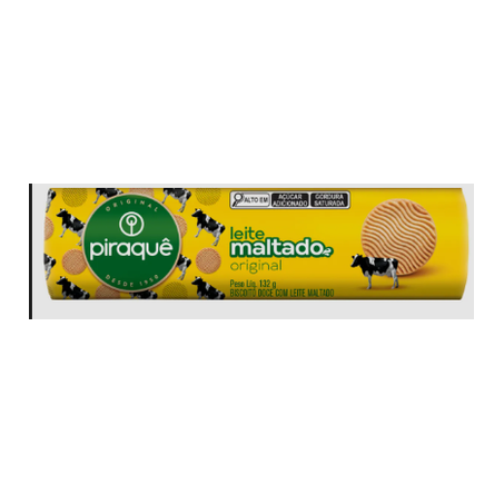 Piraque-biscoito 132g leite maltado
