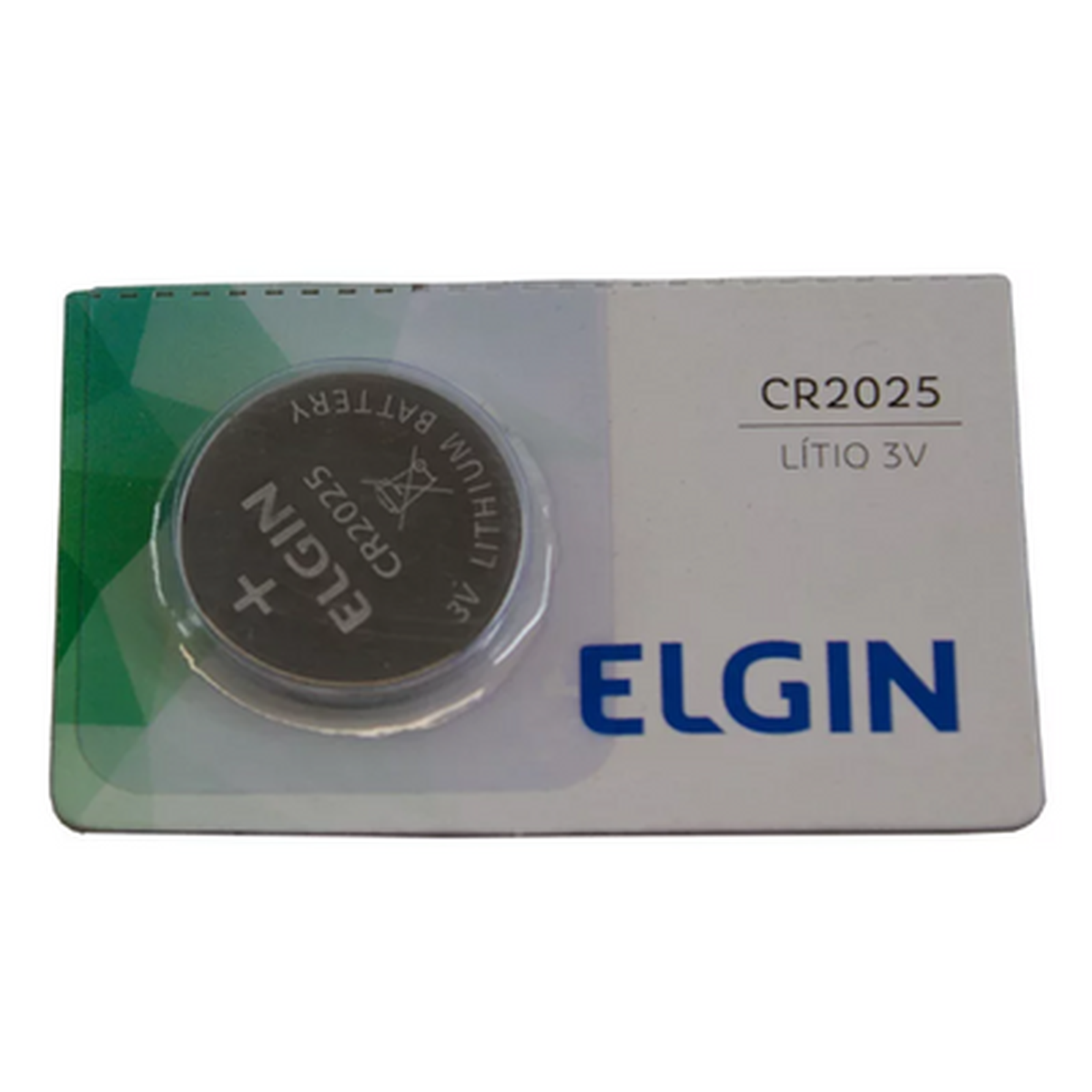 PILHA/BATERIA BOTAO CR2025 3V LITHIUM ELGIN