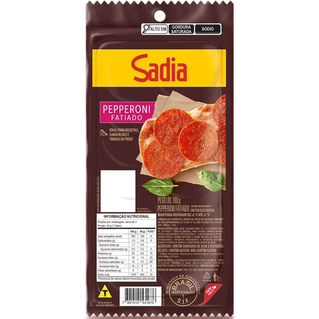 SALAME PEPPERONI SADIA 100G