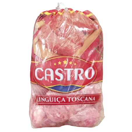 LINGUIÇA TOSCANA CASTRO RESFRIADA PACOTE 700G