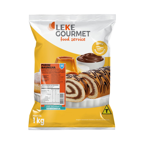 PUDIM LEKE GOURMET BAUNILHA 1KG