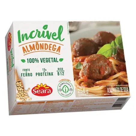 Almôndega Incrível 100% Vegetal Congelado 256g 360-1