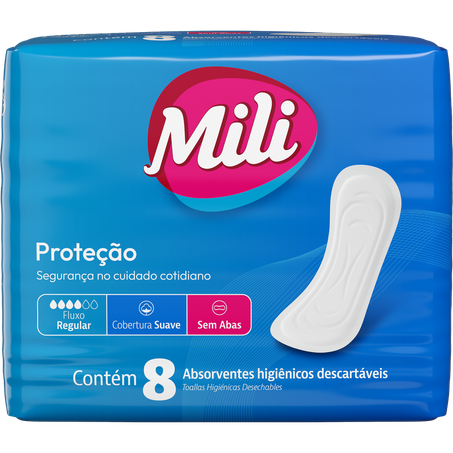 Abs mili protecao s/a suave c/8un