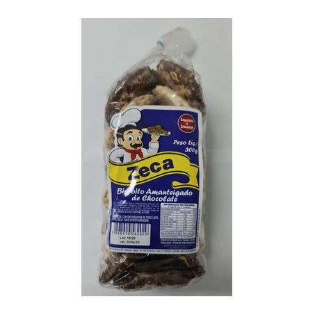 Biscoito zeca amanteigado choc 300g