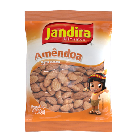 Amendoas Jandira 100g S/Casca S/Sal