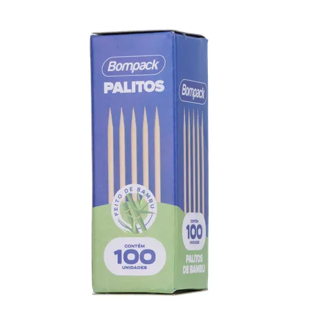 Palitos de bambu bompack bandeja c/100 360-2