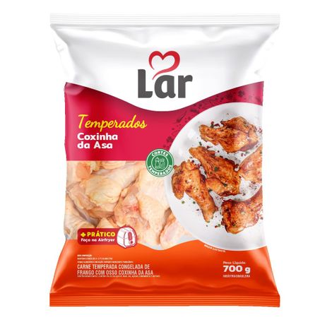 Coxinha da asa de frango Lar temperada congelada 700g