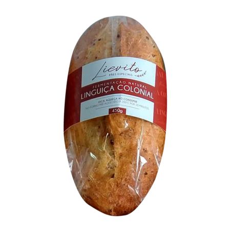PAO LIEVITO LINGUICA COLONIAL 450G