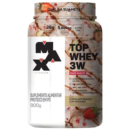 Whey Max Titanium 900g Pote 100% Cookies & Cream