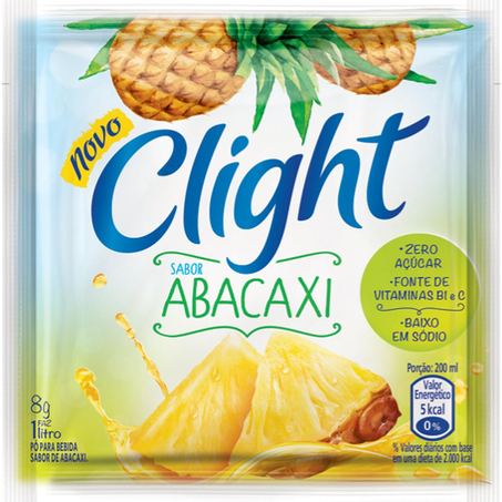 Refresco em Pó Clight 8g - Zero Açúcar - Abacaxi