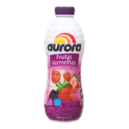 Bebida láctea aurora frutas vermelhas 850g