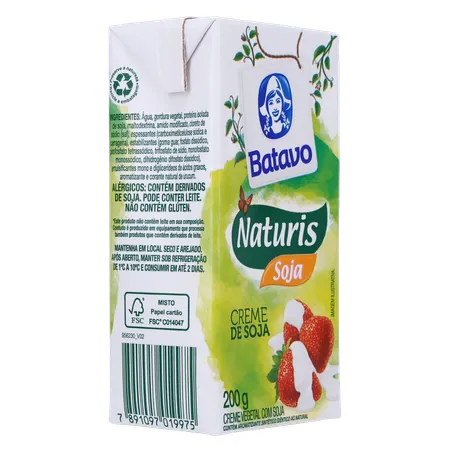 Creme de Soja Batavo Naturis Caixa 200gr 360-31
