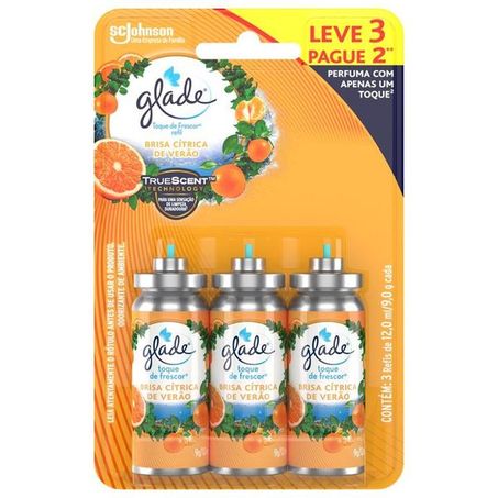 Odorizador ar brisas glade12ml refil leve 3 pague 2