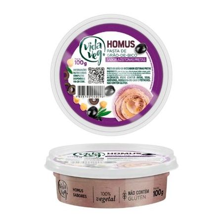 Homus Vidaveg Azeitona Preta 100g