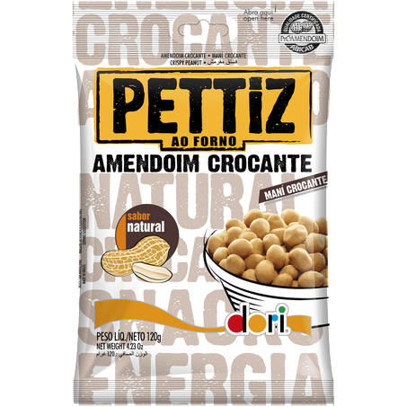 Amendoim pettiz dori natural 120gr