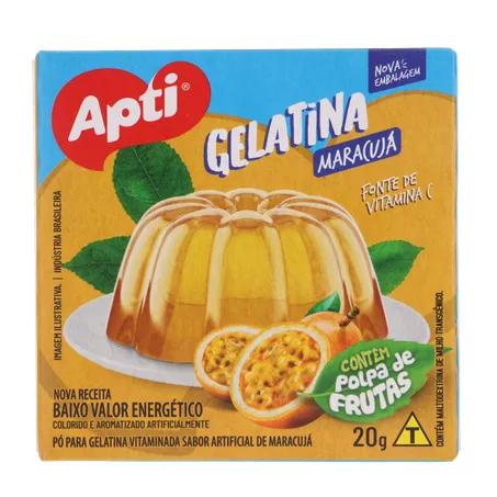 Gelatina pó apti maracujá caixa 20g 360-0