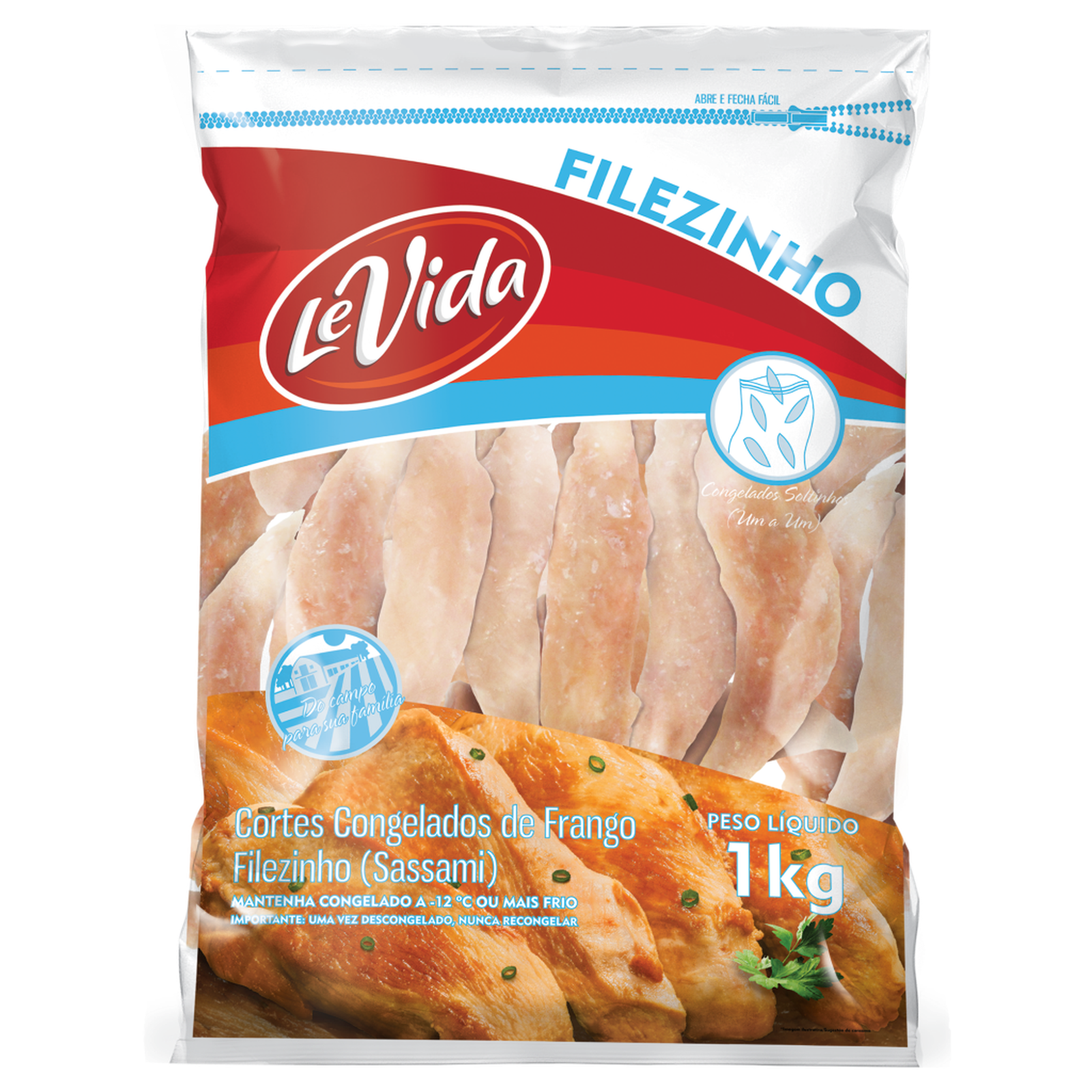 Filezinho sassami levida congelado 1kg