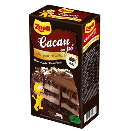 Cacau em pó zaeli 200g