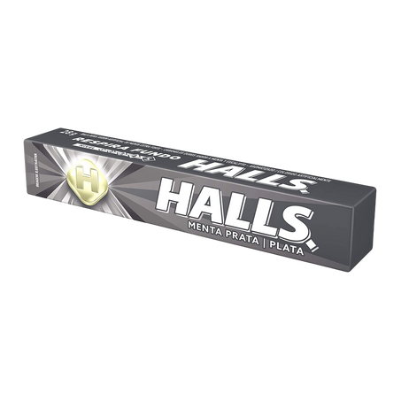 Bala Halls Dura Menta Prata 28g 
 