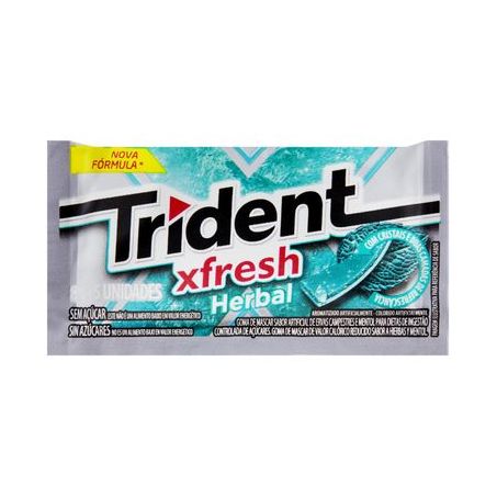 Chiclete trident fresh herbal 21x8g