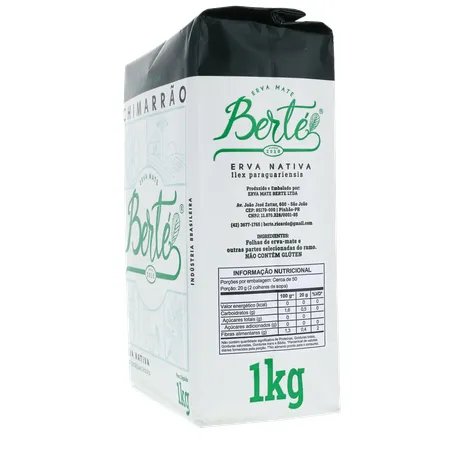 Erva mate berte s-acucar 1kg 360-7