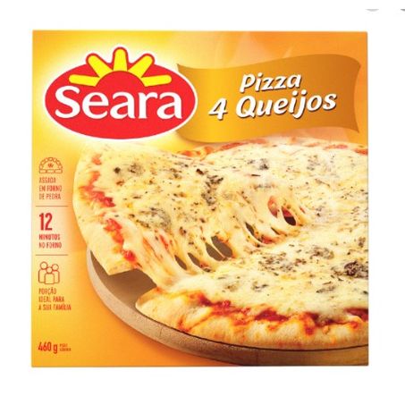 Pizza seara quatro queijos 460g