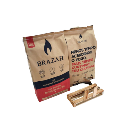 Carvao brazah 3kg...