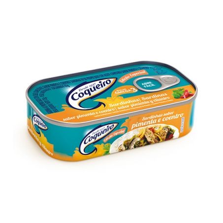 Sardinha Coqueiro com Pimenta E Coentro Lata 125G