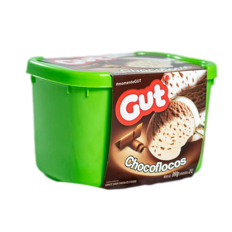 Sorvete gut chocoflocos 2l