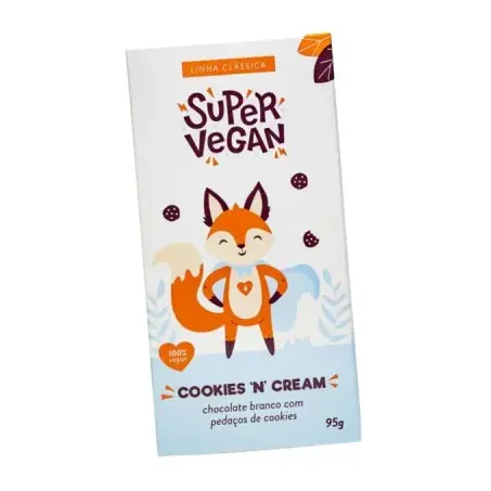 Barra Chocolate Branco Cookies 95g
