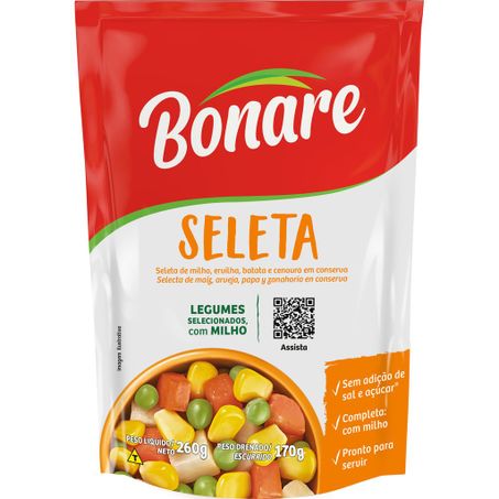 Seleta de Legumes Pronta Bonare 170G