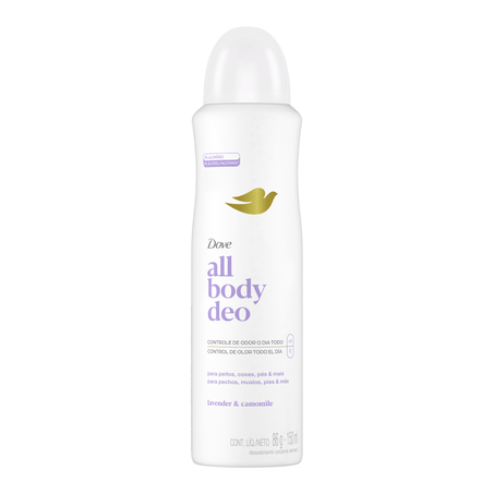 Desodorante Aerossol Dove All Body Deo Lavanda e Camomila 150Ml
