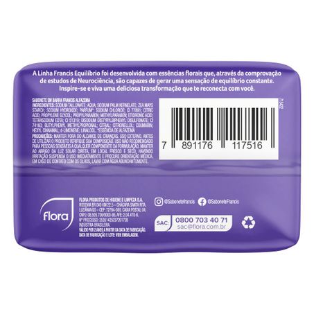 SABONETE FRANCIS ALFAZEMA LILAS 85G 360-3
